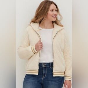 Torrid 1x Sherpa bomber jacket